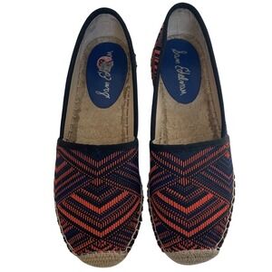 Sam Edelman Navy & Orange‎ Slip On  Espadrilles 8.5